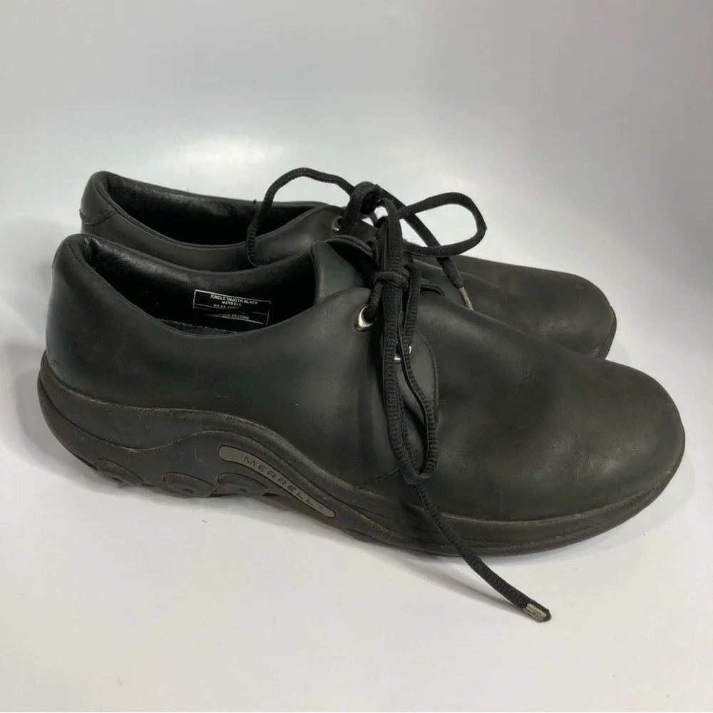 Merrell Jungle Moc smooth black sneakers‎ size 9.5